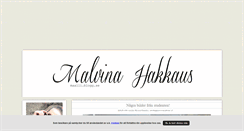Desktop Screenshot of maalli.blogg.se