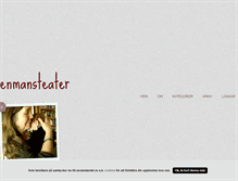 Tablet Screenshot of enmansteater.blogg.se