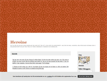 Tablet Screenshot of heroine.blogg.se