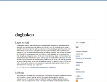 Tablet Screenshot of dagboken.blogg.se