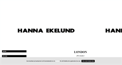 Desktop Screenshot of hannaekeluund.blogg.se