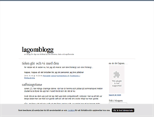 Tablet Screenshot of lagomblogg.blogg.se