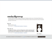 Tablet Screenshot of onedayillgrowup.blogg.se