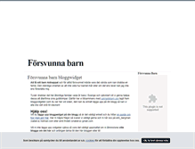 Tablet Screenshot of forsvunnabarn.blogg.se