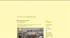 Desktop Screenshot of annasscrapbooking.blogg.se
