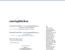 Tablet Screenshot of cateringfabriken.blogg.se