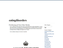 Tablet Screenshot of eatingdiisorders.blogg.se