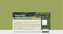 Desktop Screenshot of mammakraft.blogg.se