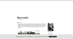 Desktop Screenshot of bluewonder.blogg.se