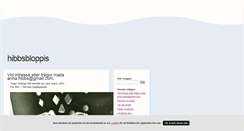 Desktop Screenshot of hibbsbloppis.blogg.se