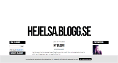 Desktop Screenshot of hejelsa.blogg.se