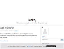 Tablet Screenshot of jockej.blogg.se