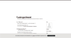 Desktop Screenshot of lastexperiment.blogg.se