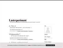 Tablet Screenshot of lastexperiment.blogg.se