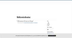 Desktop Screenshot of littlemisslouise.blogg.se