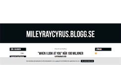 Desktop Screenshot of mileyraycyrus.blogg.se