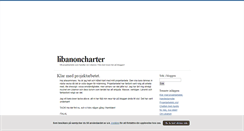 Desktop Screenshot of libanoncharter.blogg.se