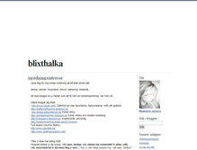 Tablet Screenshot of blixthalka.blogg.se