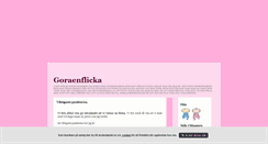 Desktop Screenshot of goraenflicka.blogg.se