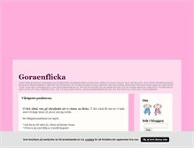 Tablet Screenshot of goraenflicka.blogg.se