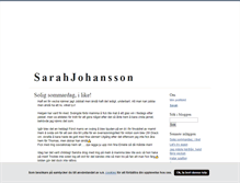 Tablet Screenshot of johanssonsarah.blogg.se