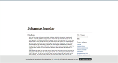 Desktop Screenshot of johannashundar.blogg.se