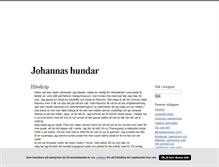 Tablet Screenshot of johannashundar.blogg.se