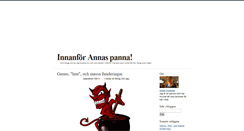 Desktop Screenshot of annaforsblad.blogg.se