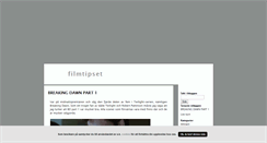 Desktop Screenshot of filmtipset.blogg.se