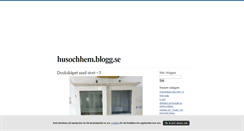 Desktop Screenshot of husochhem.blogg.se