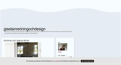 Desktop Screenshot of giselainredningochdesign.blogg.se