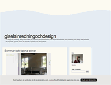 Tablet Screenshot of giselainredningochdesign.blogg.se