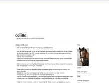 Tablet Screenshot of celine.blogg.se