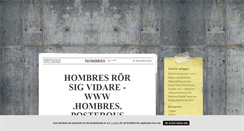 Desktop Screenshot of hombres.blogg.se