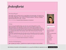 Tablet Screenshot of frokenflorist.blogg.se