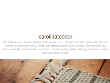 Tablet Screenshot of carolinateodor.blogg.se