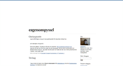 Desktop Screenshot of eagessonspyssel.blogg.se
