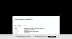 Desktop Screenshot of gaybloggennummertwo.blogg.se