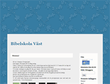 Tablet Screenshot of bibelskolavast.blogg.se