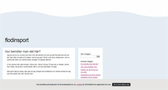 Desktop Screenshot of flodinsport.blogg.se