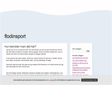 Tablet Screenshot of flodinsport.blogg.se