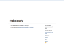 Tablet Screenshot of christinaeric.blogg.se