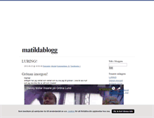 Tablet Screenshot of matildablogg.blogg.se