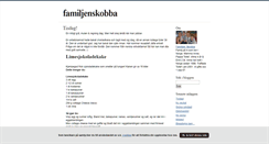 Desktop Screenshot of familjenskobba.blogg.se