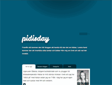 Tablet Screenshot of pidisday.blogg.se