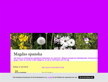 Tablet Screenshot of magdasspanska.blogg.se