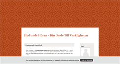 Desktop Screenshot of hedlundshorna.blogg.se