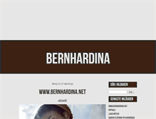 Tablet Screenshot of bernhardina.blogg.se