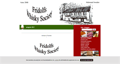 Desktop Screenshot of fridolfswhiskysociety.blogg.se