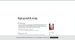 Desktop Screenshot of jejaspysselochscrap.blogg.se